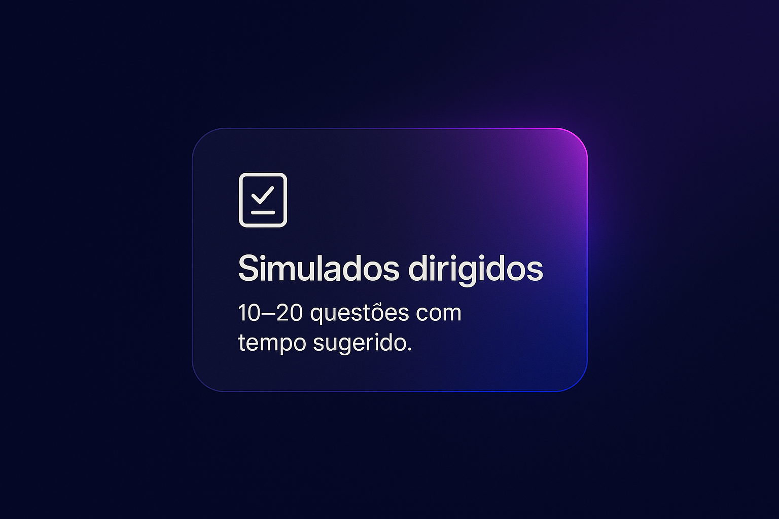 Simulados dirigidos